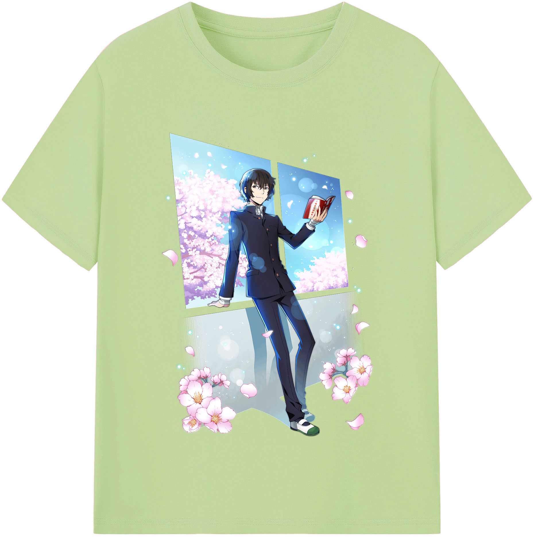 （画像用） 文豪ストレイドッグス Bungo Stray Dogs 綿100％半袖Tシャツ（フロントプリント）